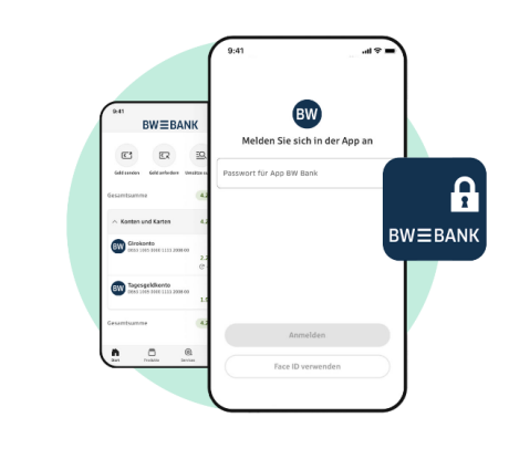 Restore access data in the App BW-Bank