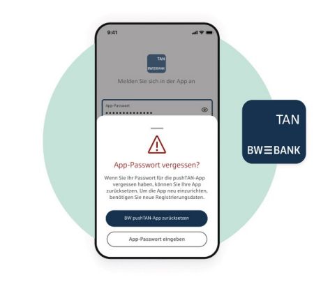 pushTAN App-Passwort vergessen