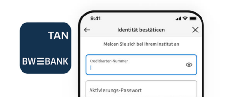Aktivierungs-Passwort und Kreditkarten-Nummer