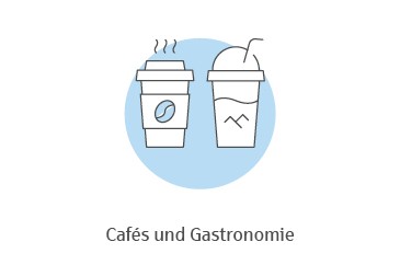Cafés und Gastronomie