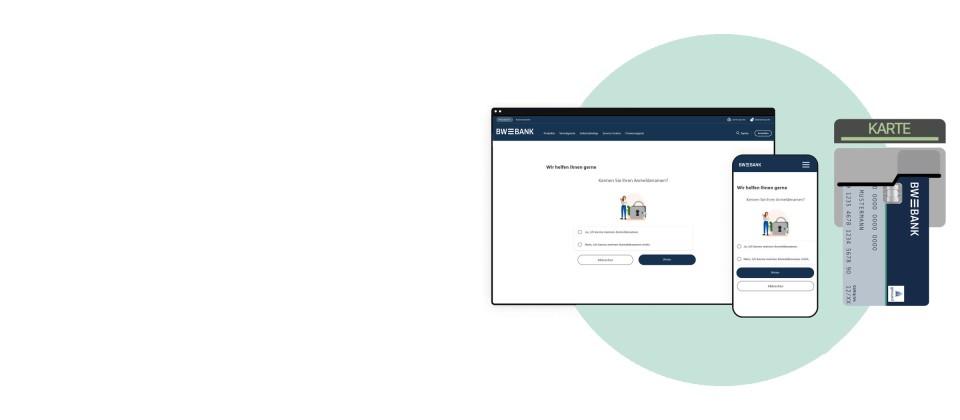 Restore access data on PC and smartphone
